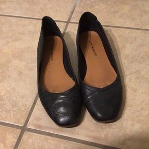Lucky Brand black leather flats🎉Final price🎉